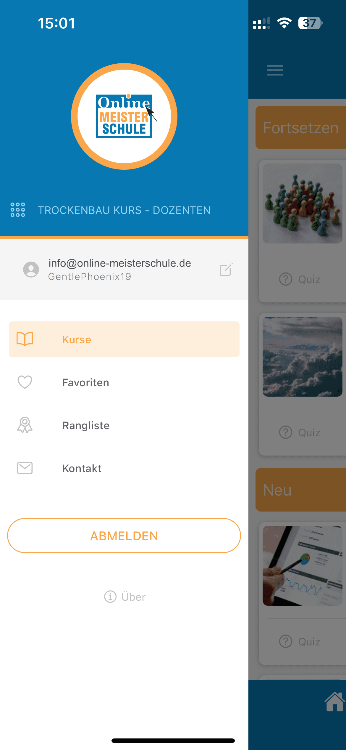 App Screenshot - Quiz